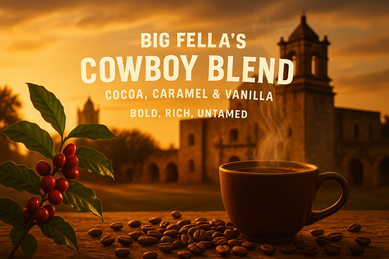 Big Fella's Cowboy Blend - Cocoa, Caramel & Vanilla