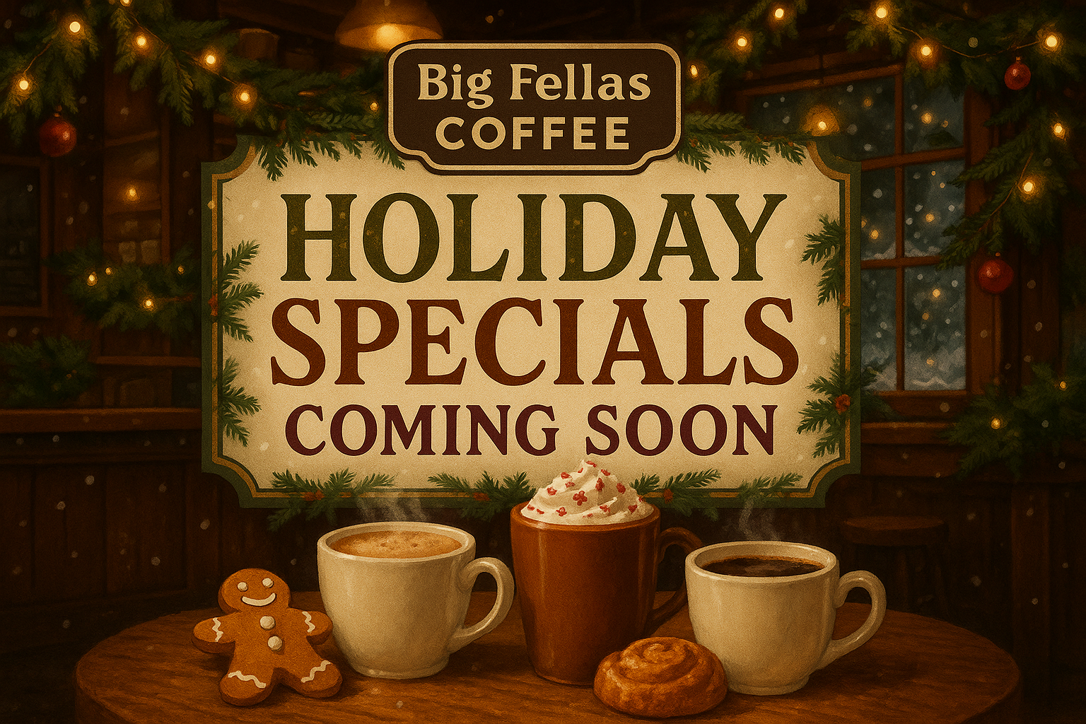 Holiday specials coming soon!
