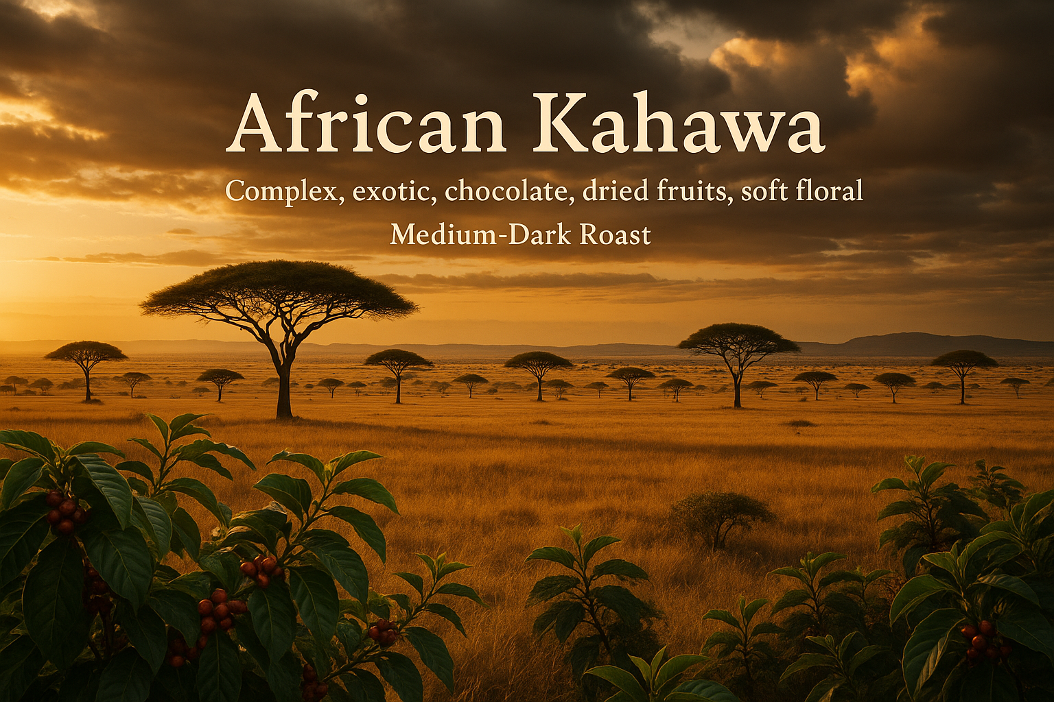 African Kahawa with Serengeti Plains