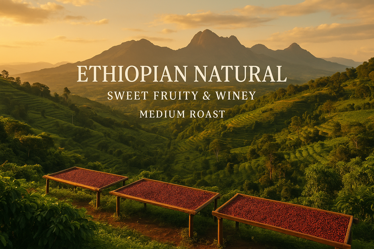 Ethiopian Natural Coffee - Clean Scenery