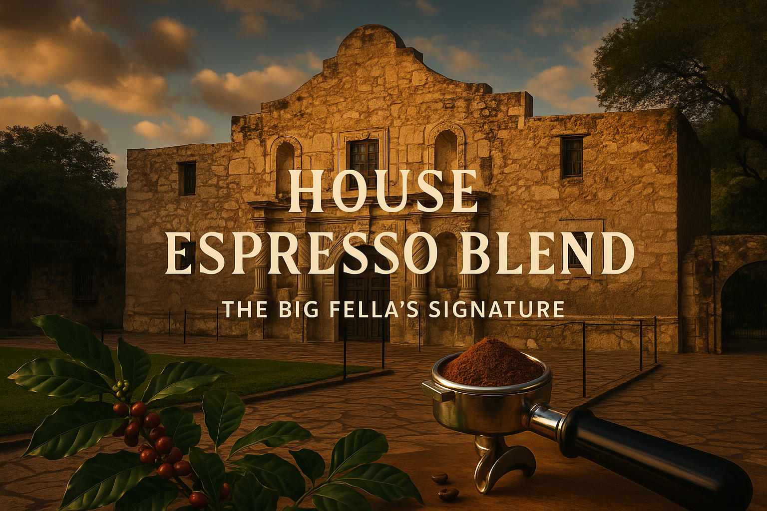 House Espresso Blend with the Alamo